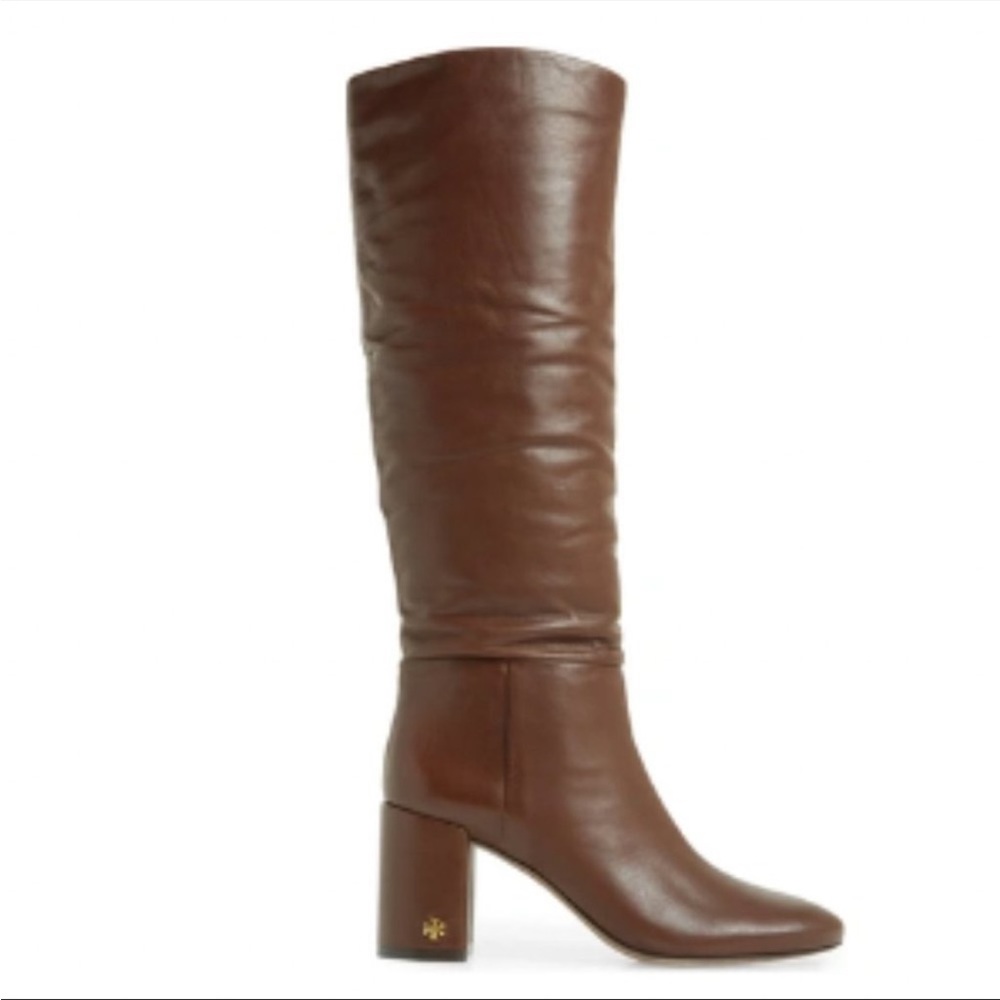 Tory Burch Leather Heeled Knee Boots - worn less than 5 times!
